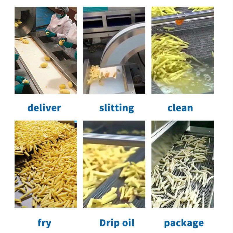 Gepersonaliseerde volledig automatische aardappelchipproductielijn Was/Frij/Verpakkingsmachine